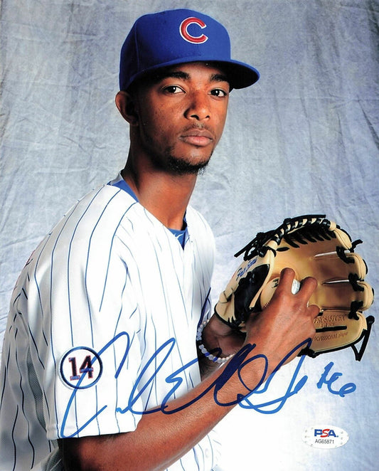 Carl Edwards Jr signed 8x10 photo PSA/DNA Chicago Cubs Autographed