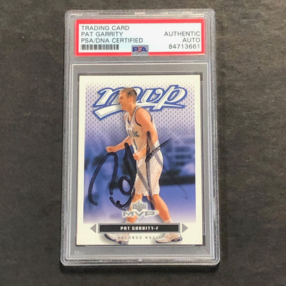 2002-03 Upper Deck MVP #128 Pat Garrity Signed Card PSA Slabbed Auto Magic