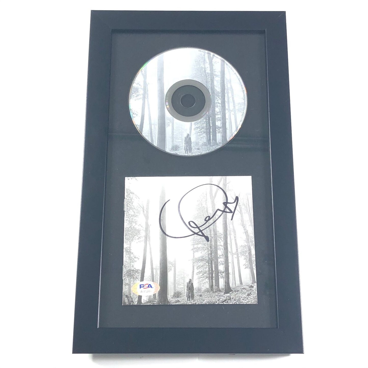 Taylor Swift Signed CD Cover Framed PSA/DNA Folklore Autographed