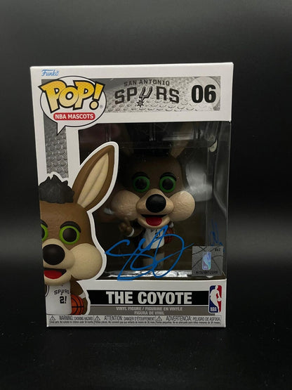 Zach Collins Signed The Coyote Funko Pop PSA/DNA Encapsulated San Antonio Spurs