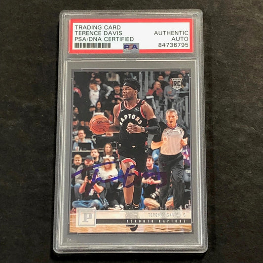 2019-20 Panini Chronicles #104 Terence Davis Signed Card AUTO PSA Slabbed RC Rap