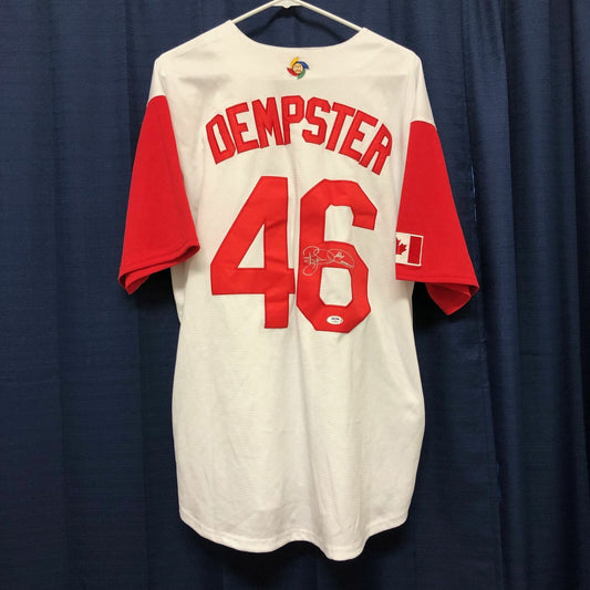 RYAN DEMPSTER signed jersey PSA/DNA Team Canada World Baseball Classic Autograph