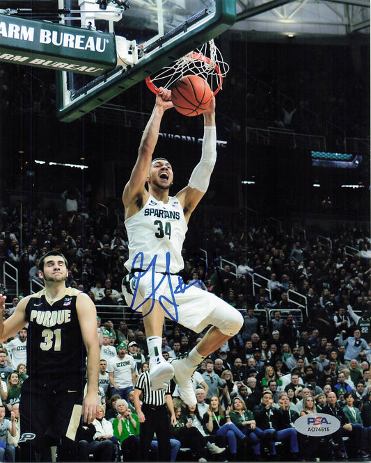 Gavin Schilling Signed photo PSA Michigan State Spartans
