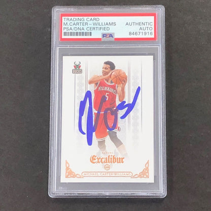 2014-15 Panini Excalibur #6 Michael Carter-Williams Signed Card AUTO PSA Slabbed