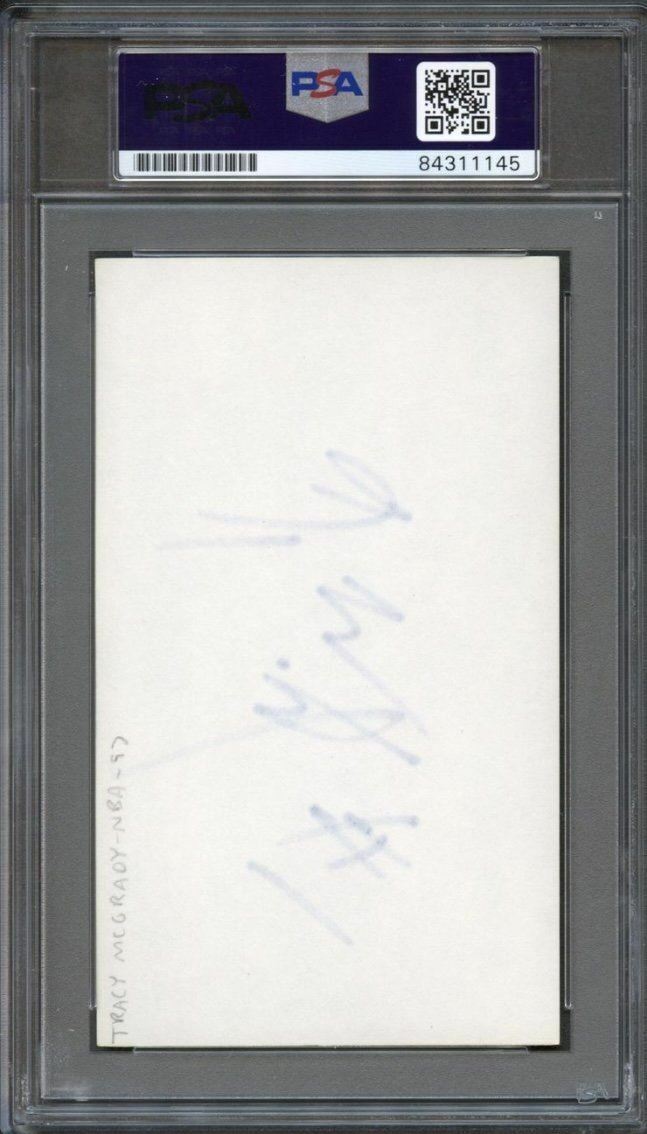 Tracy McGrady Signed Cut PSA/DNA Slabbed Autographed