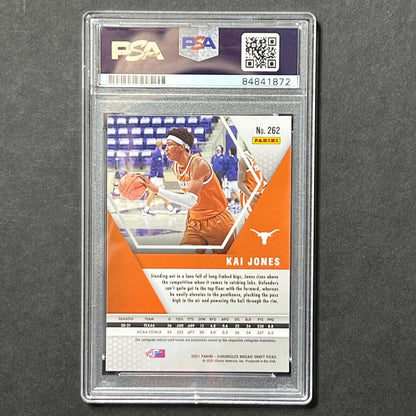 2021 Panini Mosaic #262 Kai Jones Signed AUTO PSA Slabbed Texas