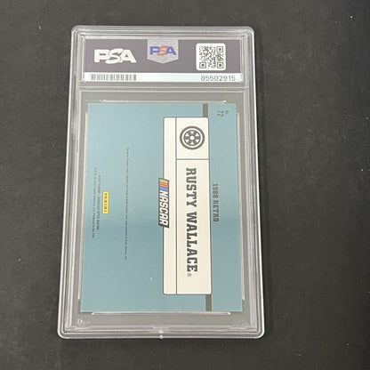 2021 Panini Donruss Optic Racing #72 Rusty Wallace signed card PSA Auto 10