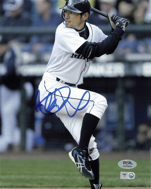 Ichiro Suzuki signed 8x10 photo PSA/DNA Seattle Mariners