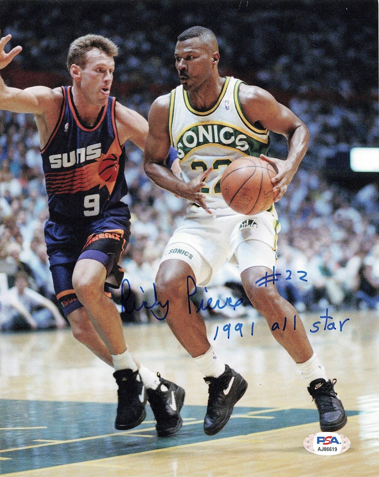 RICKY PIERCE signed 8x10 photo PSA/DNA Seattle SuperSonics Autographed