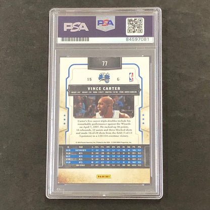 2009-10 Classics Basketball #77 Vince Carter Signed Card AUTO 10 PSA/DNA Slabbed