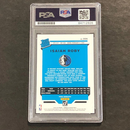 2019-20 Panini Donruss #235 Isaiah Roby Signed Card AUTO PSA Slabbed RC Maverick