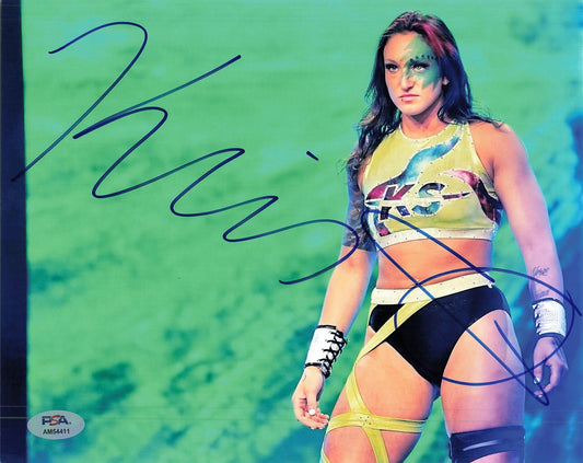 KRIS STATLANDER signed 8x10 photo PSA/DNA AEW Autographed Wrestling
