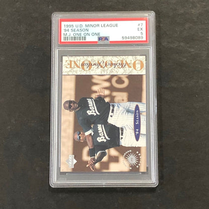1995 U.D. Minor League #7 94 Season PSA 5 EX M.J. One on One