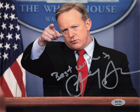 SEAN SPICER Signed 8x10 Photo PSA/DNA Autographed