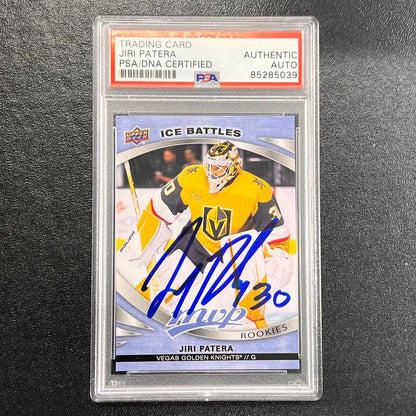 2023-24 Upper Deck MVP Hockey Ice Battles #248 Jiri Patera Signed Card AUTO PSA/