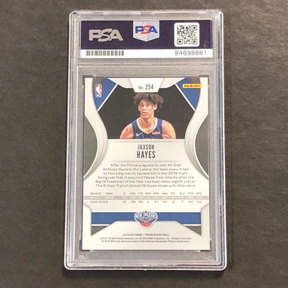 2019-20 Panini Prizm #254 Jaxson Hayes Signed Card PSA Slabbed RC Pelicans