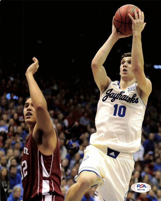 Sviatoslav Svi Mykhailiuk signed 8x10 photo PSA/DNA Autographed Kansas Jayhawks