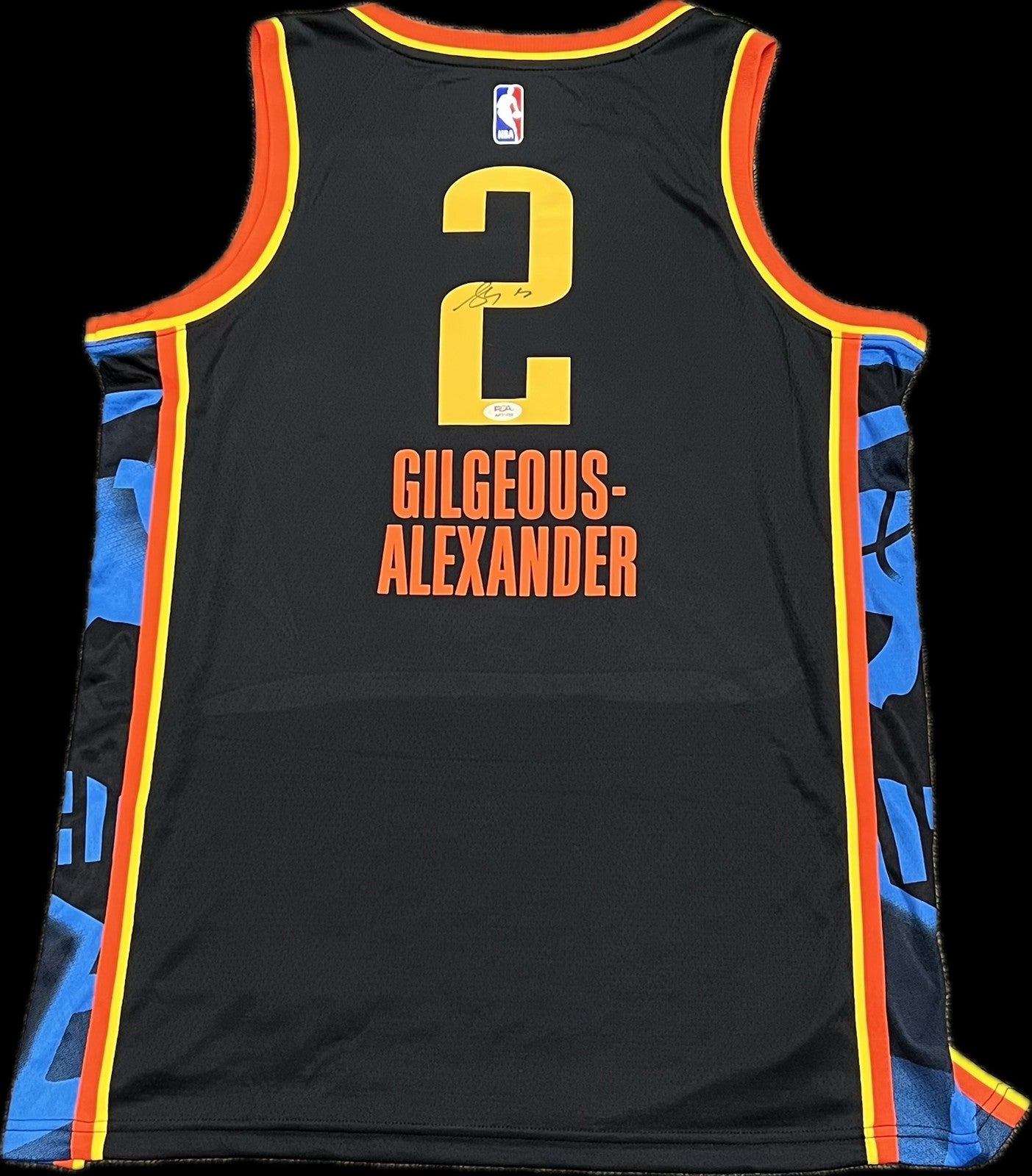 Shai Gilgeous-Alexander Signed Jersey PSA thunder Autographed