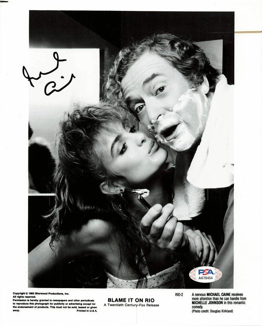 MICHAEL CAINE signed 8x10 photo PSA/DNA Autographed