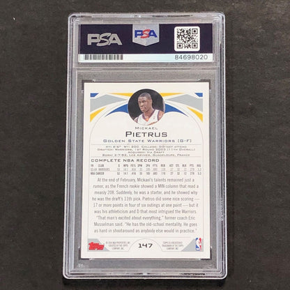 2004-05 Topps #147 Mickael Pietrus Signed Card AUTO PSA Slabbed