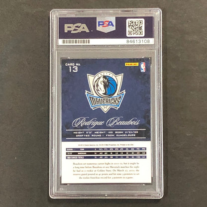 2012-13 Panini Prestige #13 Rodrigue Beaubois Signed Card AUTO PSA/DNA Slabbed M