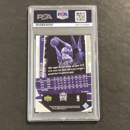 2005 Upper Deck #75 Brad Miller Signed Card AUTO PSA Slabbed Kings