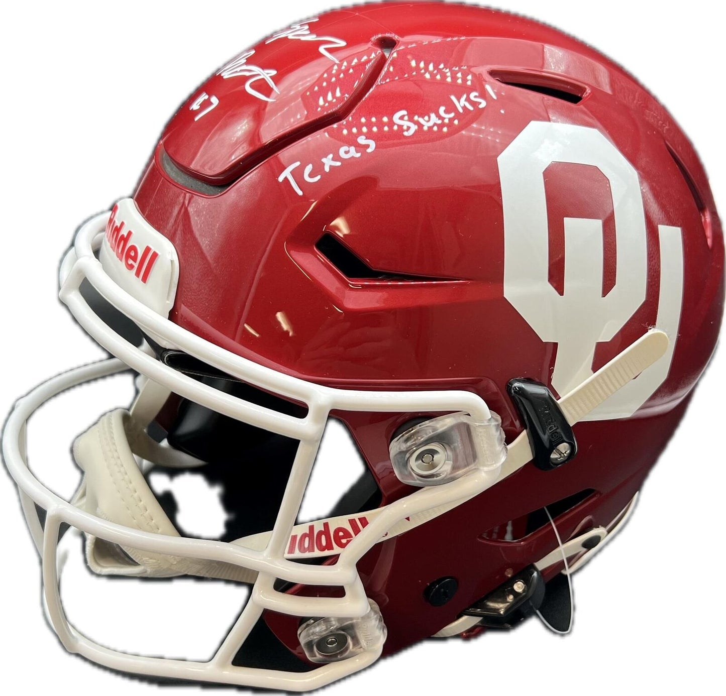 Spencer Rattler Signed Full Size Riddell Helmet PSA/DNA Oklahoma Sooners Autogra