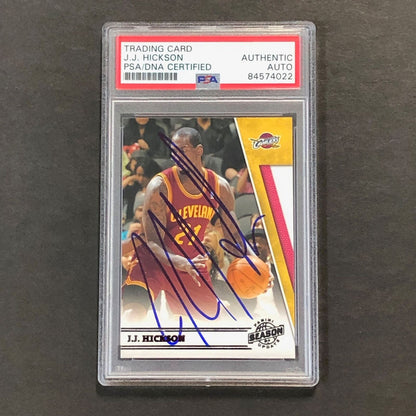 2010-11 Panini Season Update #43 J.J. Hickson Signed Card AUTO PSA Slabbed Caval