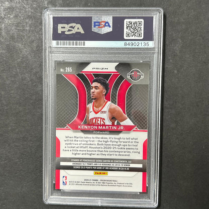 2020-21 Panini Prizm #265 Kenyon Martin Jr. Signed Card AUTO PSA Slabbed RC Rock