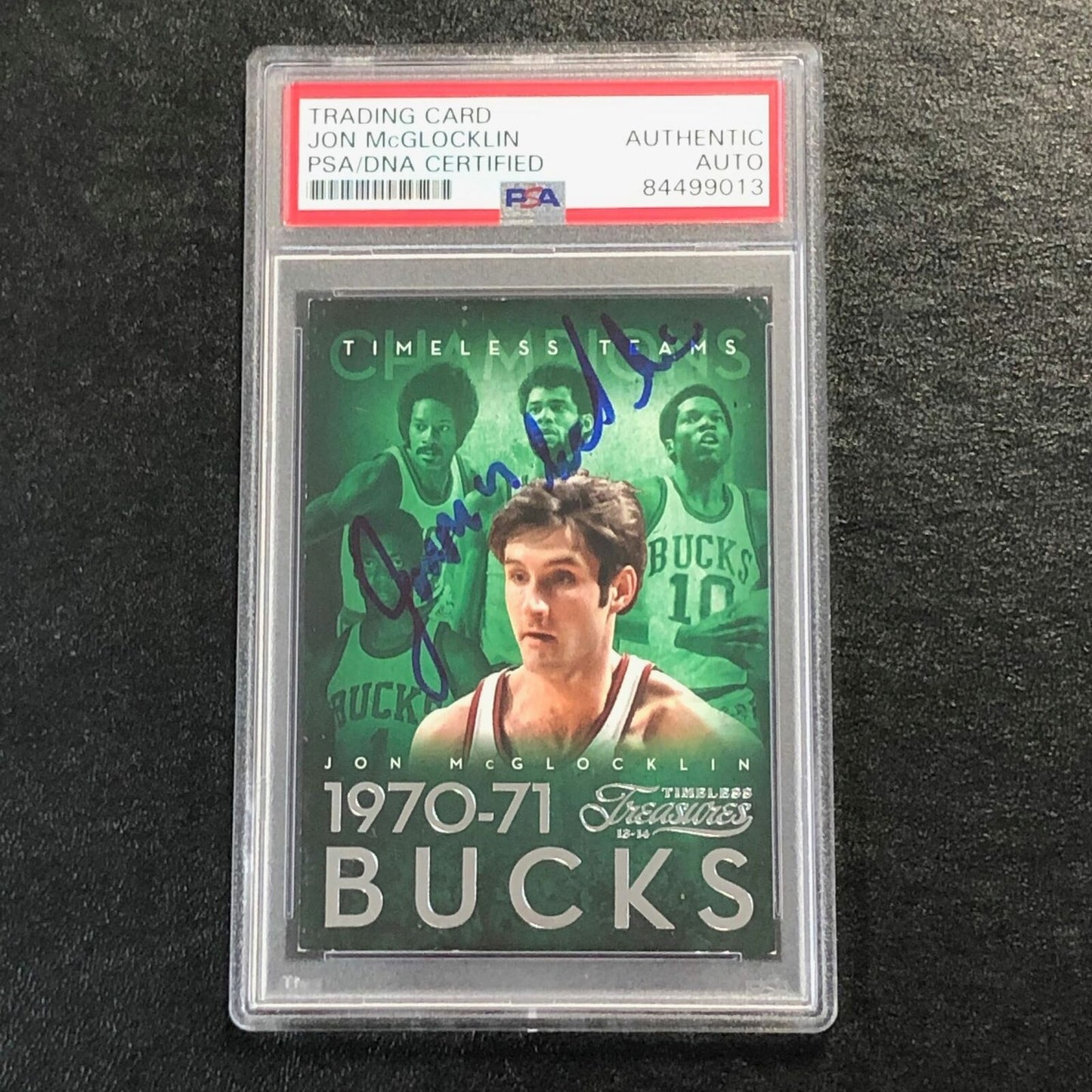2013-14 Panini Timeless Treasures #35 Jon McGlocklin Signed Card AUTO PSA/DNA Sl