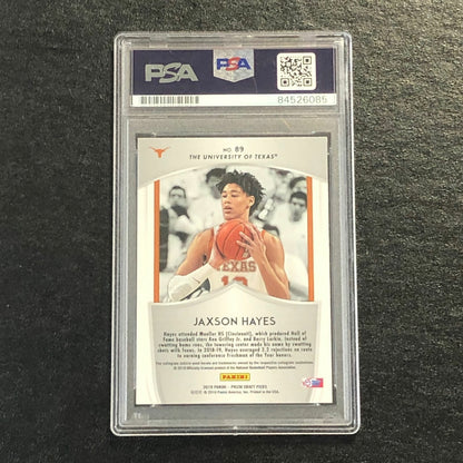 2019 Panini Prizm Draft Picks #89 Jaxson Hayes Signed Card AUTO PSA Slabbed Texa