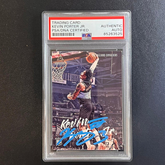 2019-20 Panini Chronicles Luminance #148 Kevin Porter Jr. Signed Card PSA AUTO S