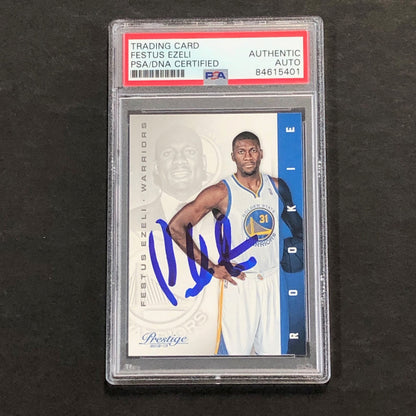 2012-13 PANINI PRESTIGE #229 FESTUS EZELI Signed Card AUTO PSA Slabbed RC Warrio
