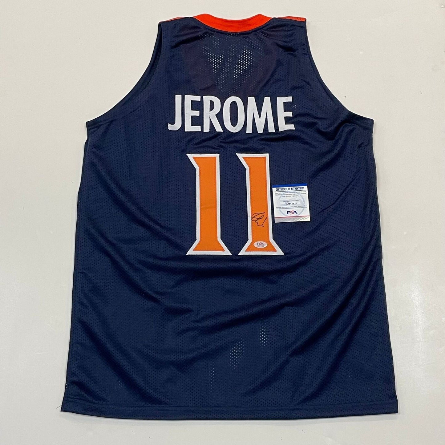 Ty Jerome signed jersey PSA/DNA Virginia Autographed