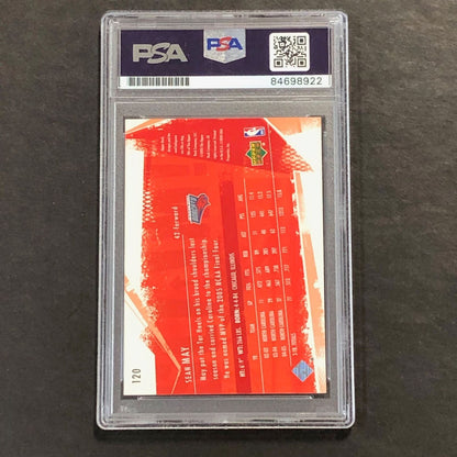 2005-06 Upper Deck Slam #120 Sean May Signed Card AUTO PSA/DNA Slabbed Bobcats