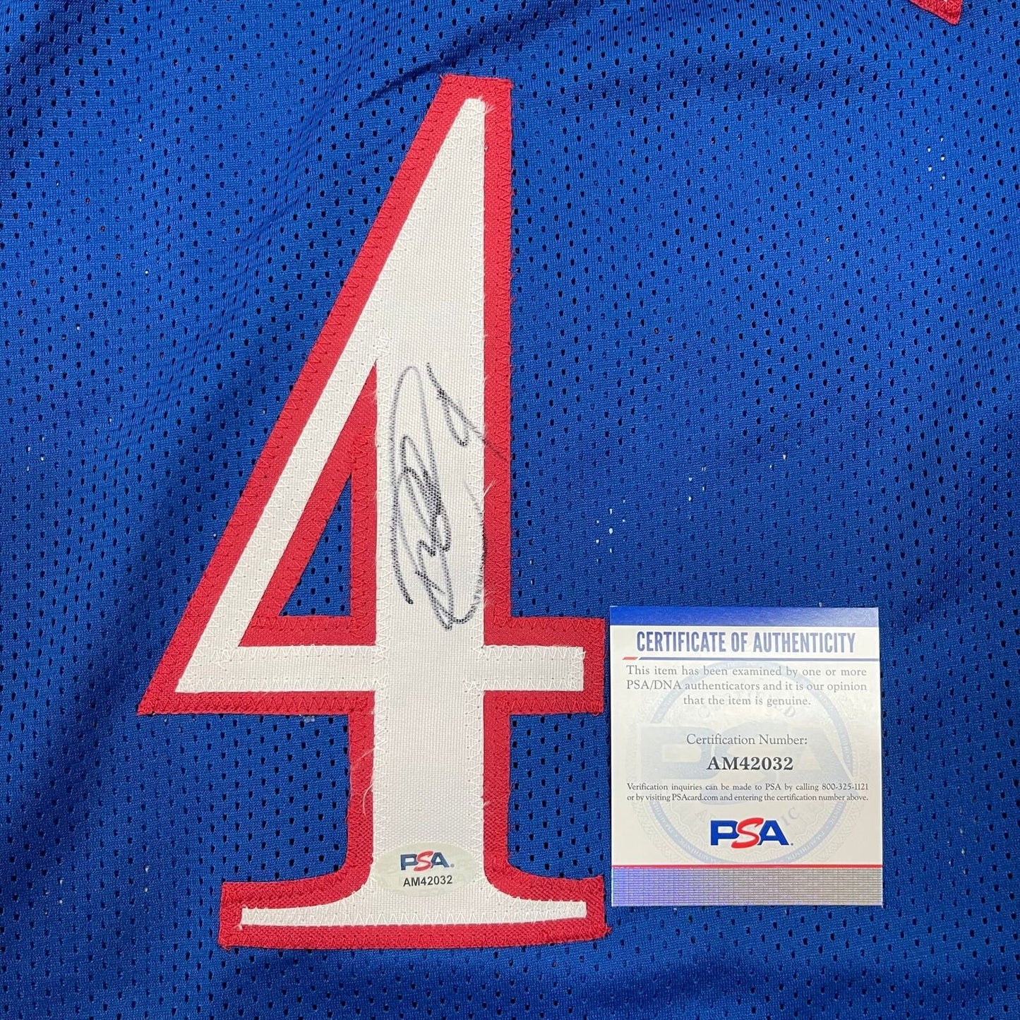 Devonte Graham signed jersey PSA/DNA Kansas Jayhawks Autographed