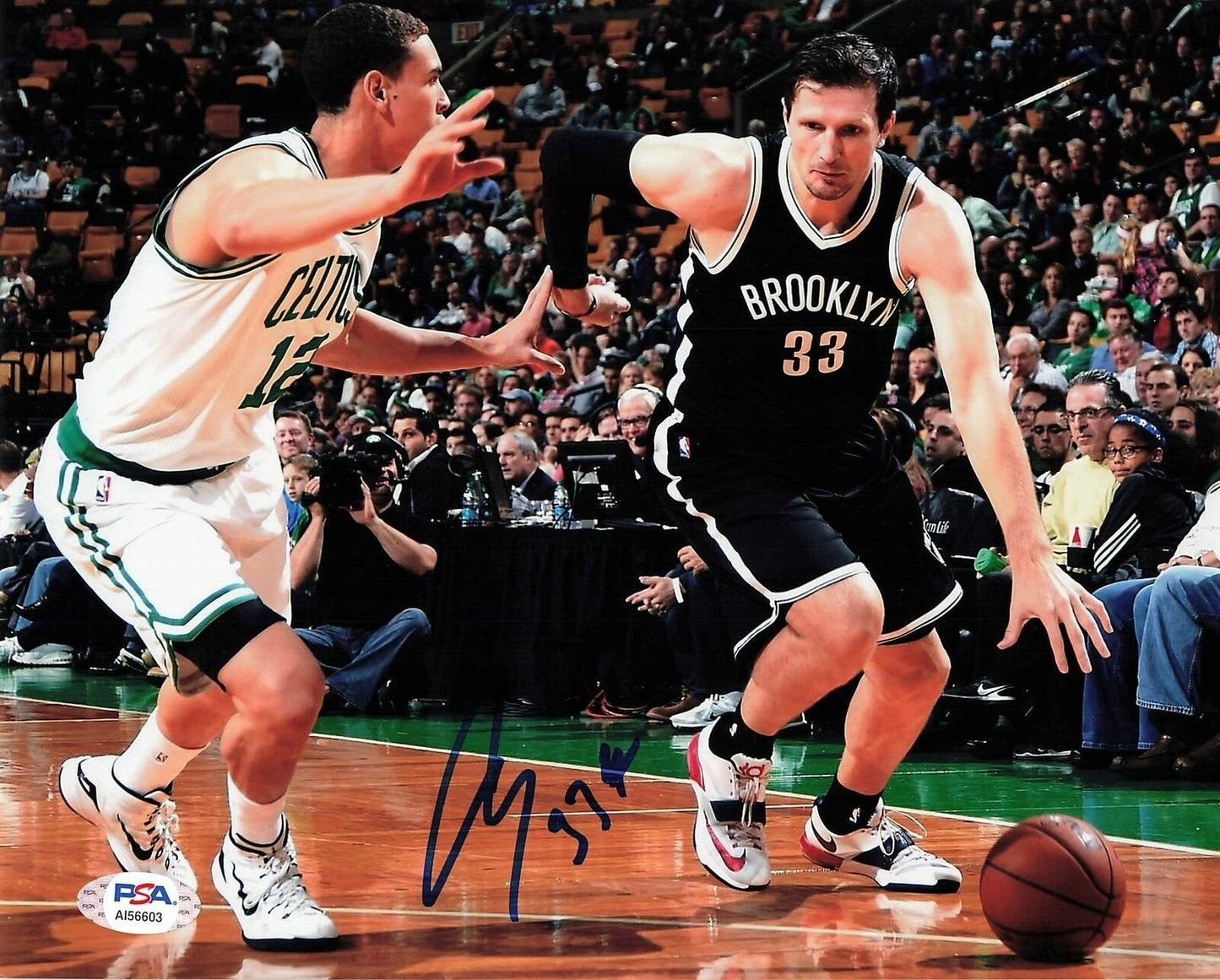 MIRZA TELETOVIC signed 8x10 Photo PSA/DNA Brooklyn Nets Autographed