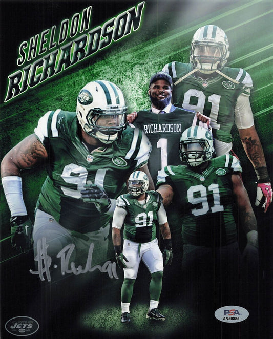 Sheldon Richardson signed 8x10 photo PSA/DNA New York Jets Autographed