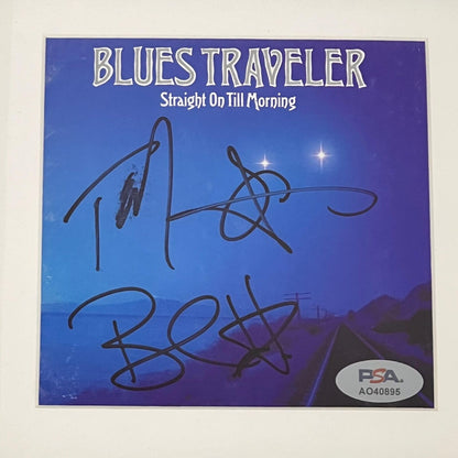 Blues Traveler Signed Straight on Til Morning Album CD Cover Framed PSA/DNA Auto