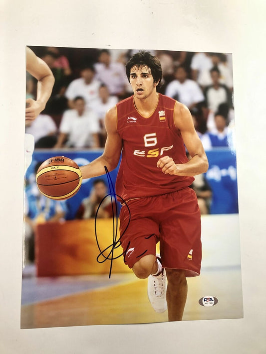 Ricky Rubio signed 11x14 photo PSA/DNA Spain Autographed Spain Suns