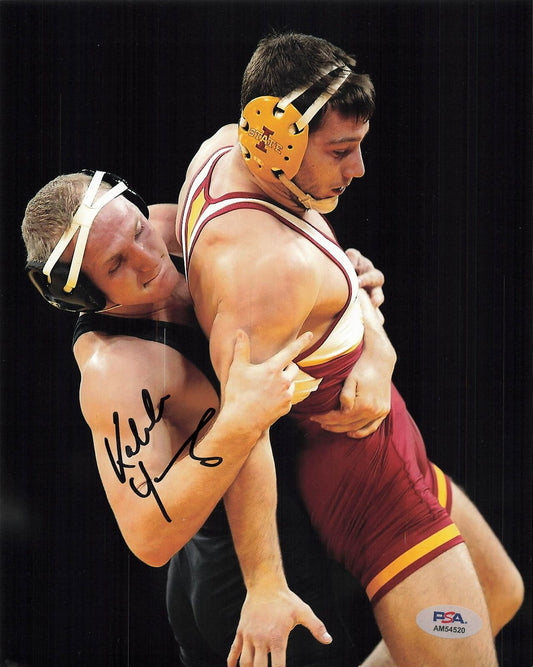 Kaleb Young signed 8x10 photo PSA/DNA Autographed Wrestling