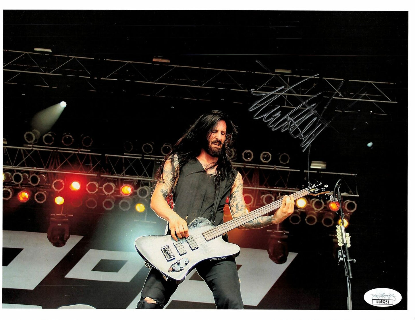 Matt DiRito signed 8.5x11 photo JSA Autographed Pop Evil