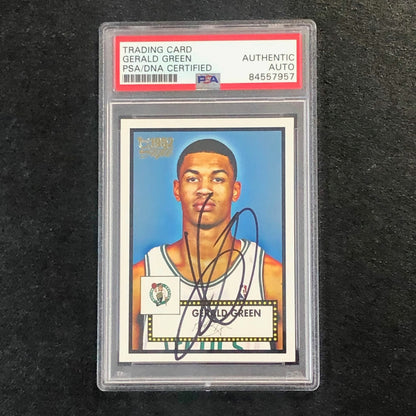 2005-06 Topps 1952 Style #135 Gerald Green Signed Card AUTO PSA Slabbed Celtics