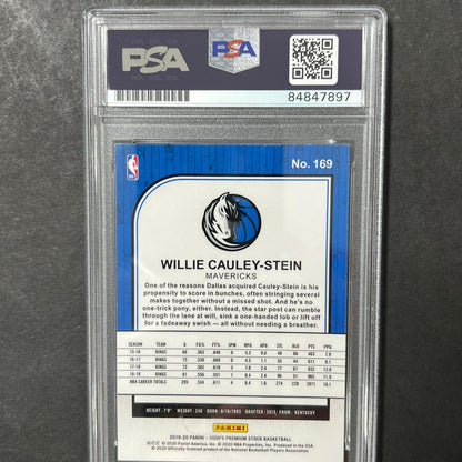 2019-20 Panini Hoops Premium #169 Willie Cauley-Stein Signed Card AUTO PSA Slabb