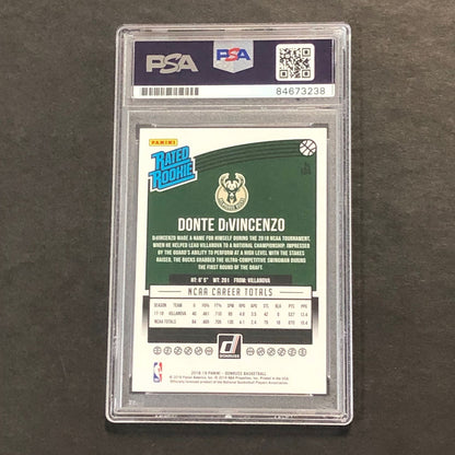 2018-19 Panini Donruss #104 DONTE DIVINCENZO Signed Card AUTO PSA/DNA Slabbed RC