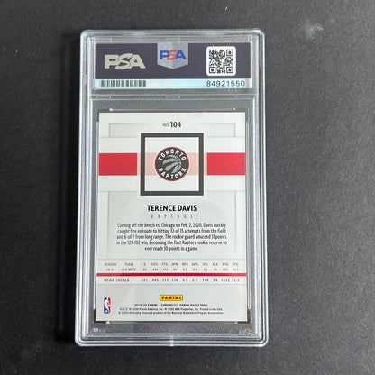 2019-20 Panini Chronicles #104 Terence Davis Signed Card AUTO PSA Slabbed RC Rap
