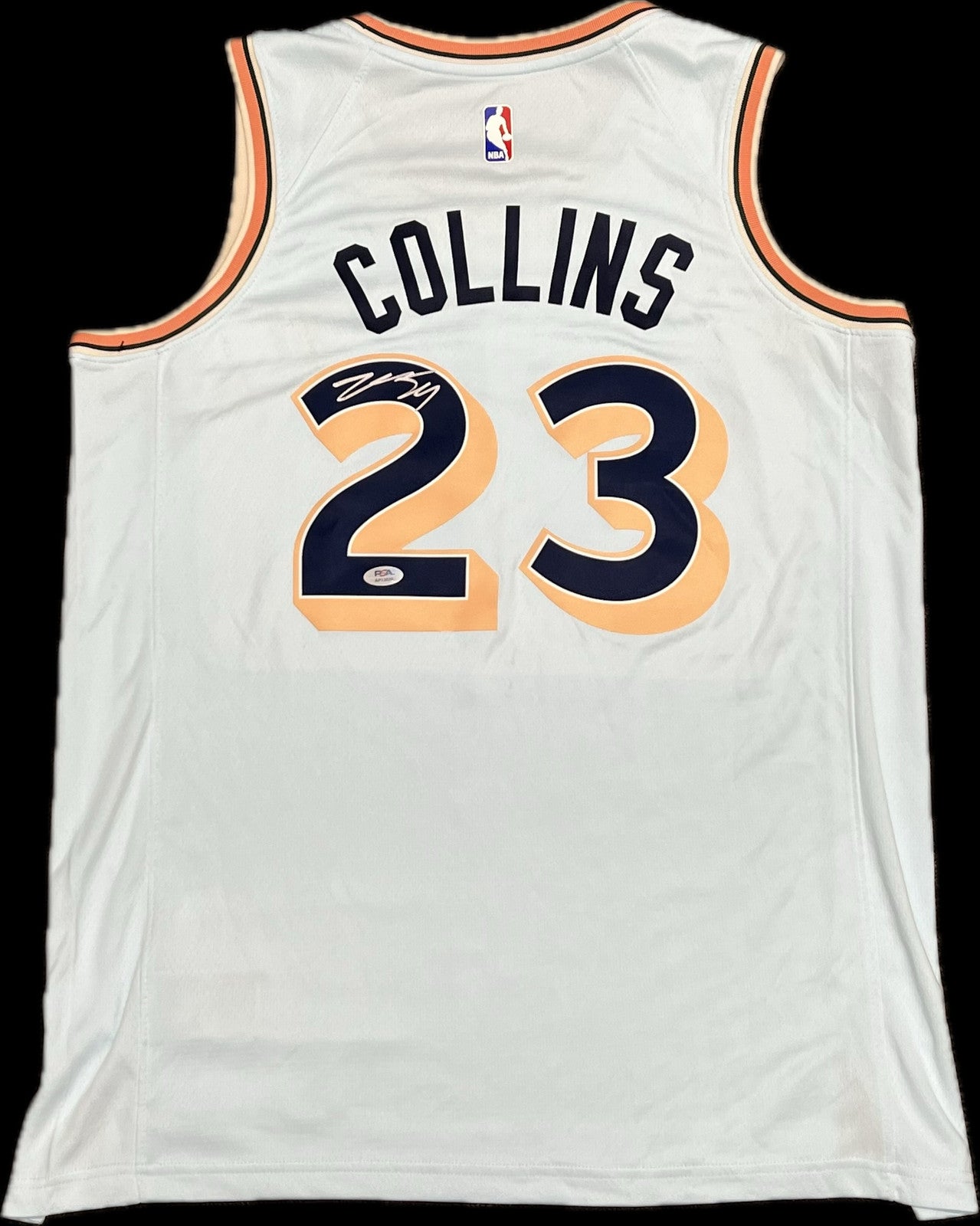 Zach Collins Signed Jersey PSA San Antonio Spurs Autographed