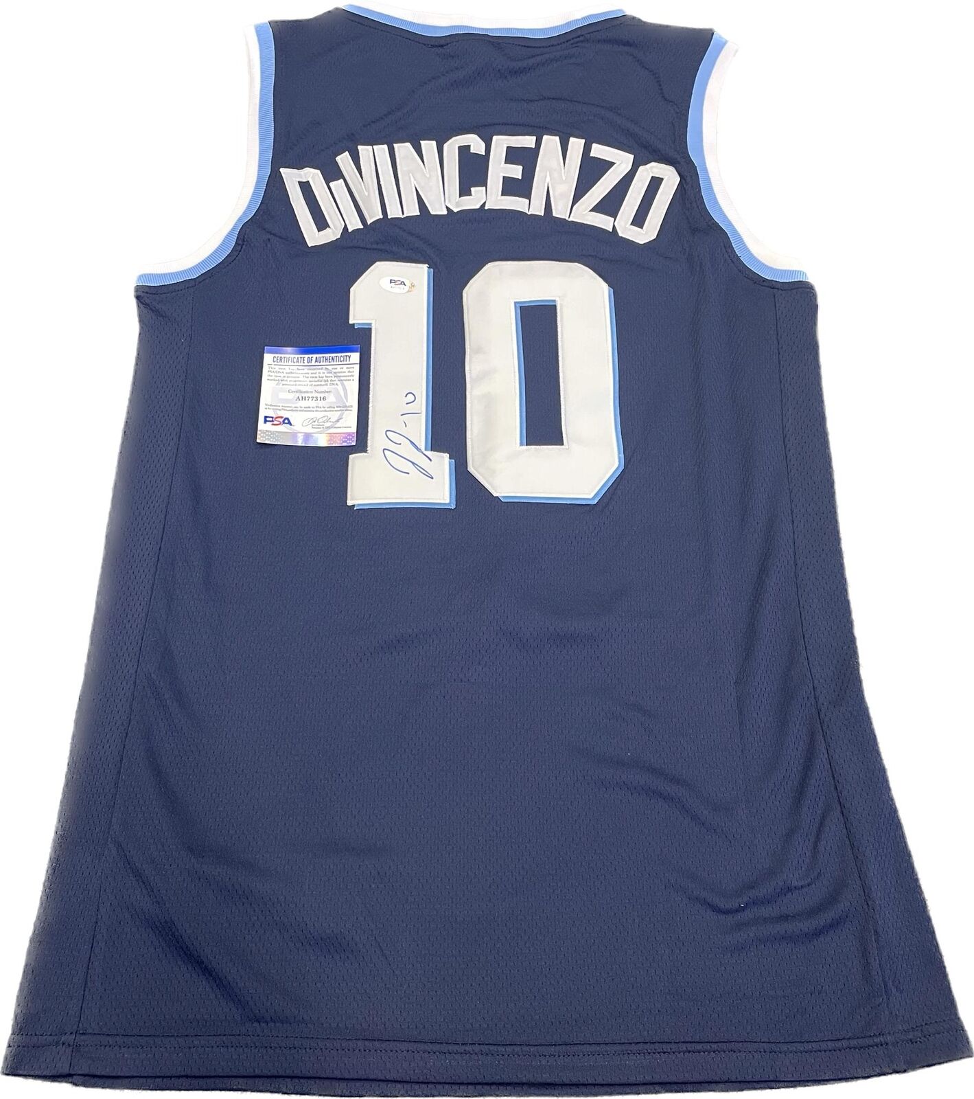 Donte Divincenzo signed jersey PSA/DNA Villanova Autographed