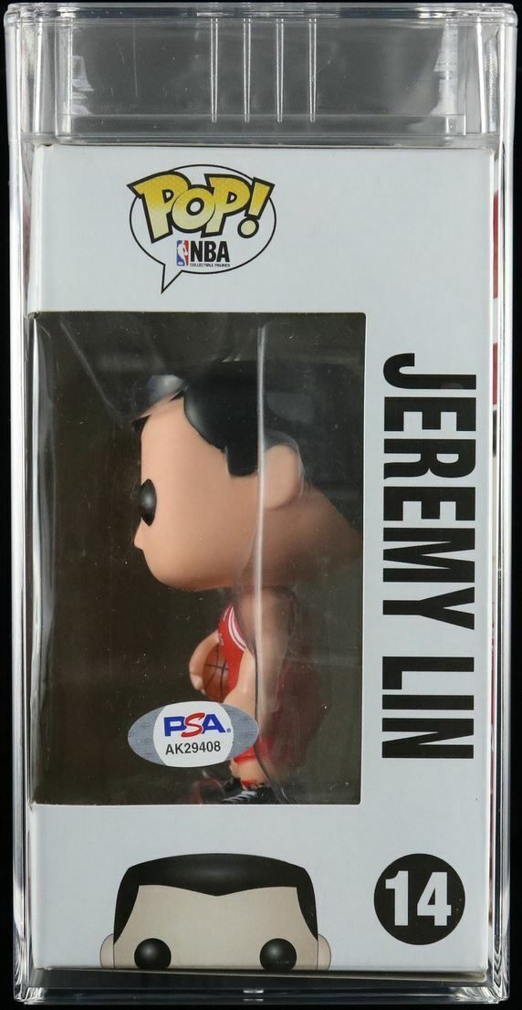 Jeremy Lin Signed Funko Pop! PSA/DNA Encapsulated Houston Rockets