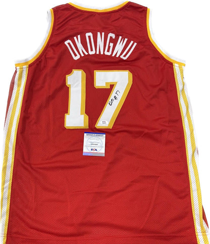 Onyeka Okongwu signed jersey PSA/DNA Atlanta Hawks Autographed